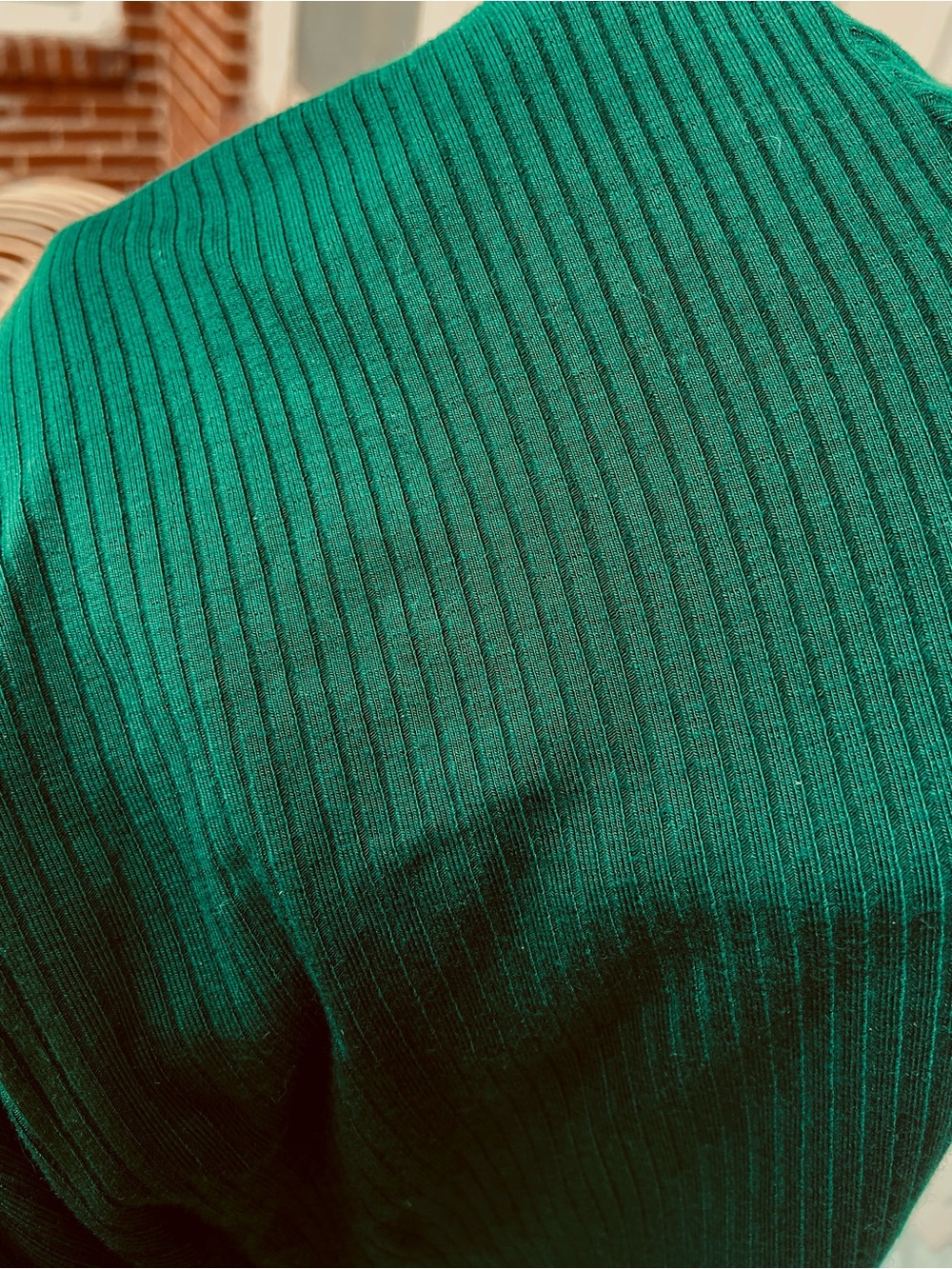 Reformation Maya Long-Sleeve Knit Mini Dress in Deep Hunter Green - Picture 7 of 9